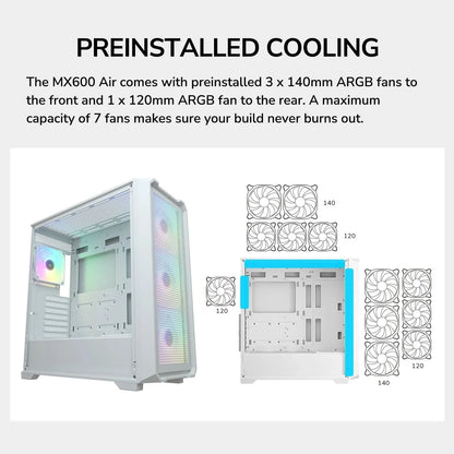 Cougar MX600 Air White Cabinet
