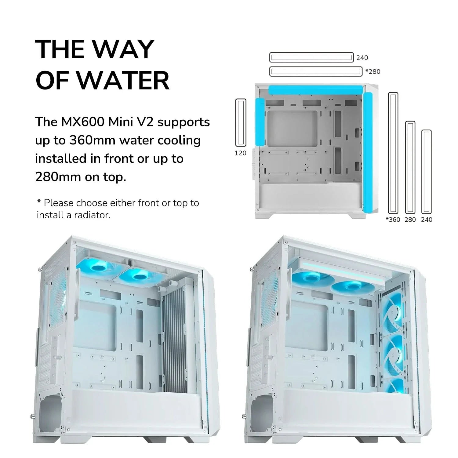 Cougar MX600 Mini V2 White Cabinet