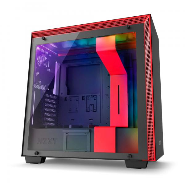 NZXT H700i ATX Mid Tower Cabinet ( Black-Red )