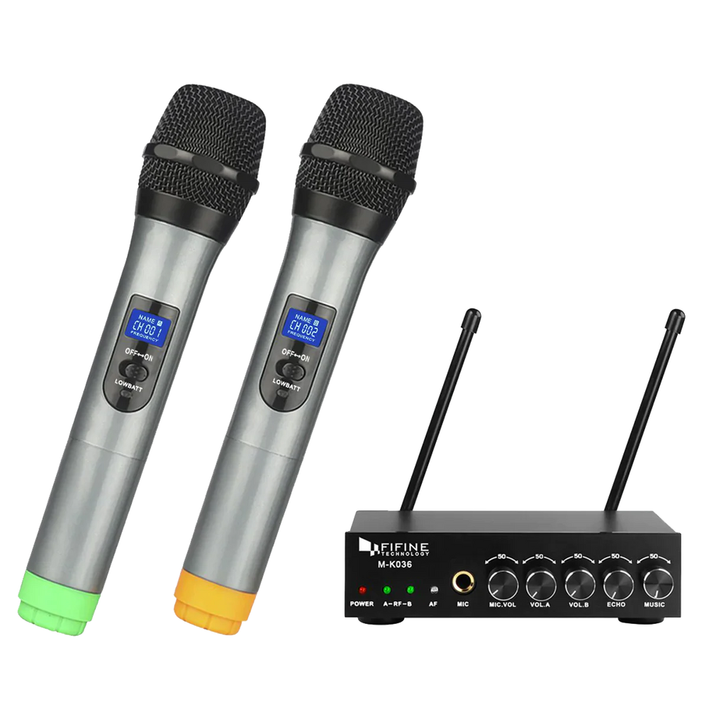 FIFINE K036 Wireless HandHeld Microphone ( Gray )