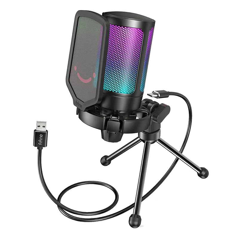 FIFINE Ampligame A6V USB Gaming Microphone ( Black )