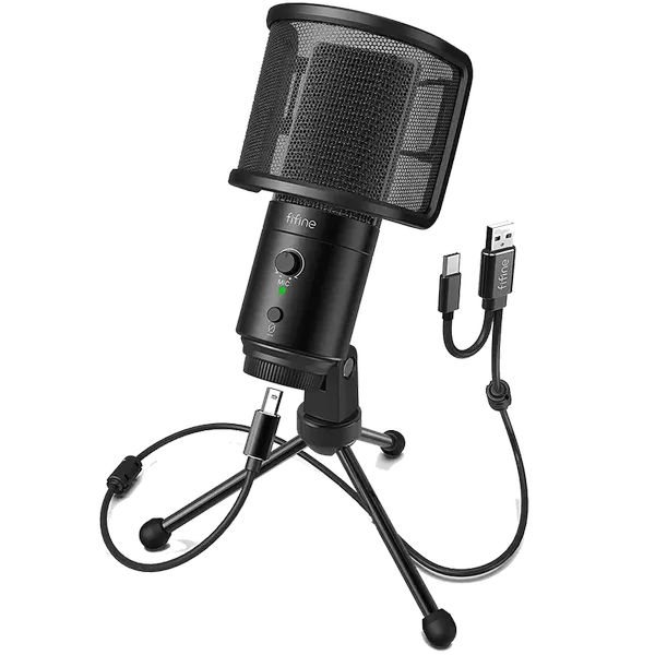 FIFINE K683A USB Desktop Microphone (With Tripod Stand)