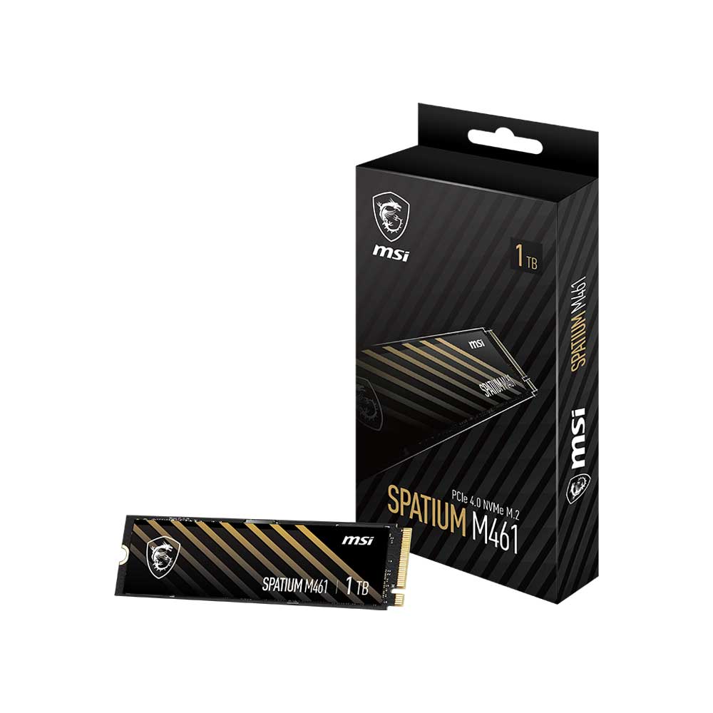 MSI Spatium M461 1TB M.2 NVMe Gen4 Internal Solid State Drive (SSD)