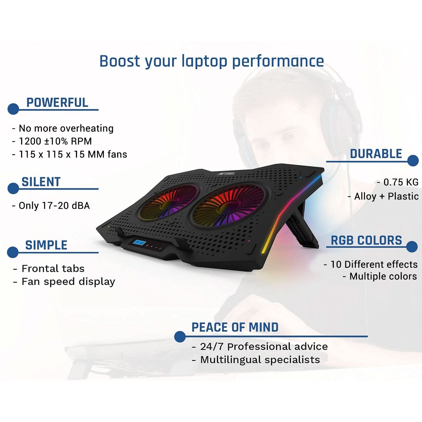 ANT ESPORTS LAPTOP GAMING COOLER (NC280)