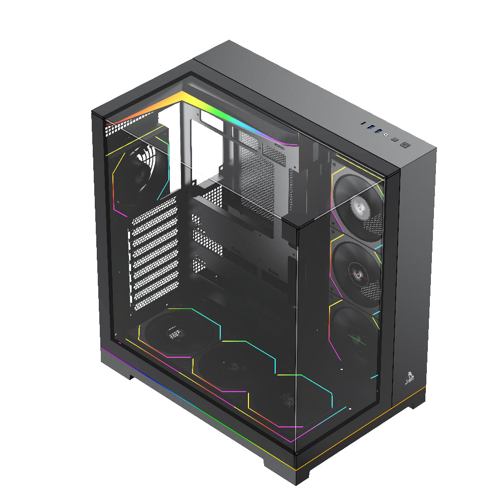 TAG Gamerz Supernova ARGB EATX Mid Tower Cabinet (Black)