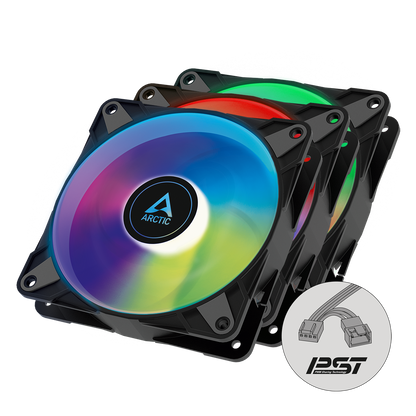 ARCTIC P12 PWM PST A-RGB (BLACK) - 3 PACK ACFAN00232A