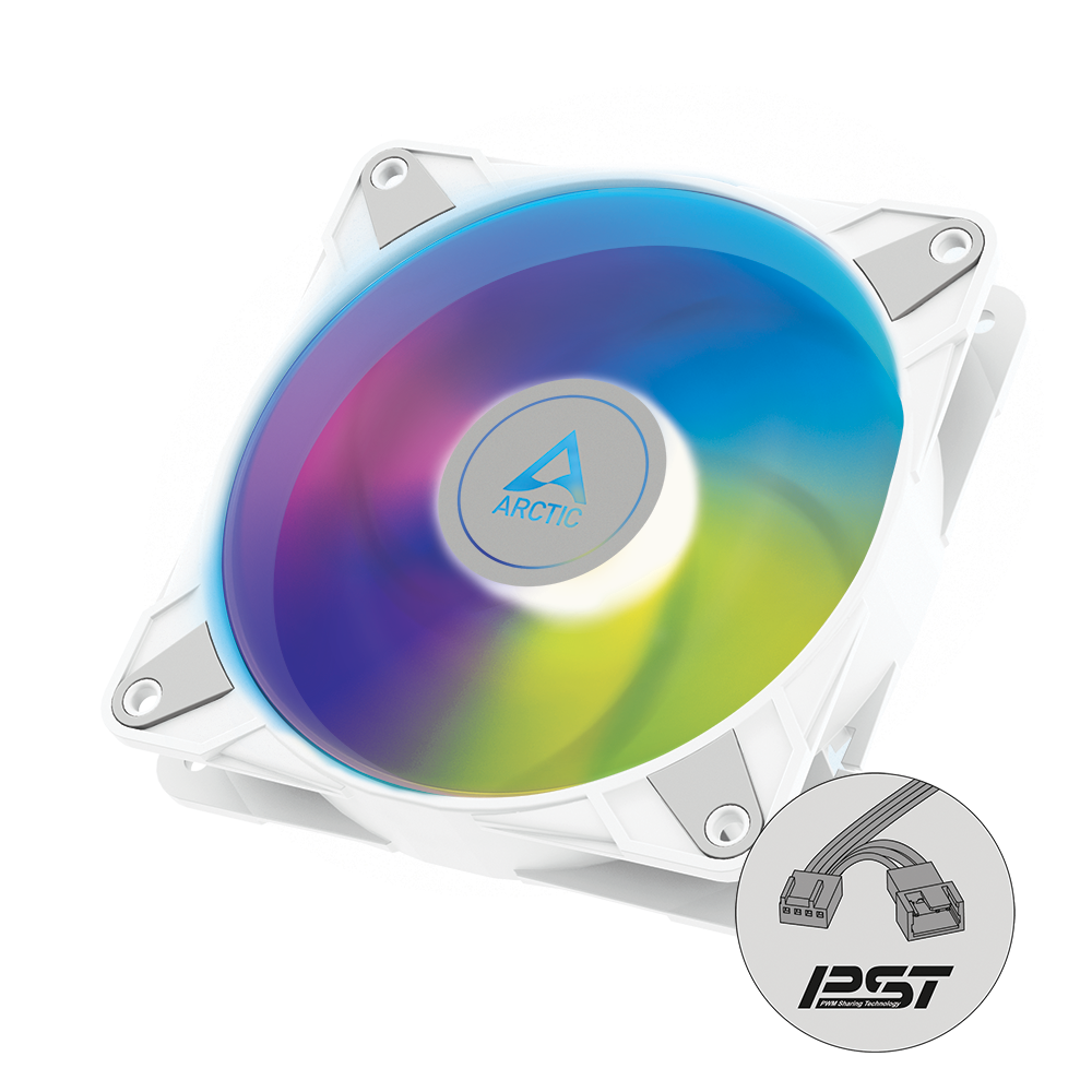 ARCTIC P14 PWM PST ARGB 140mm CPU Cabinet Fan ( White )