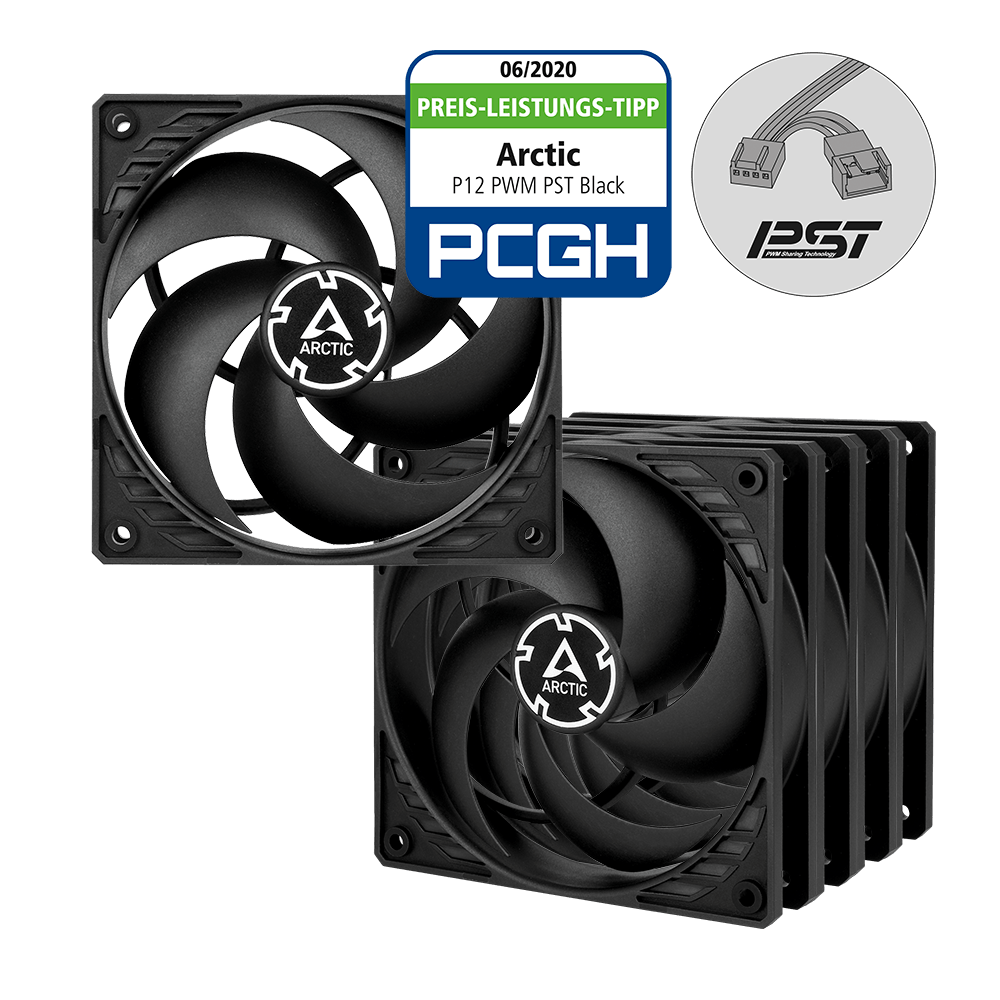 ARCTIC P12 (BLACK) - 5 PACK ACFAN00135A