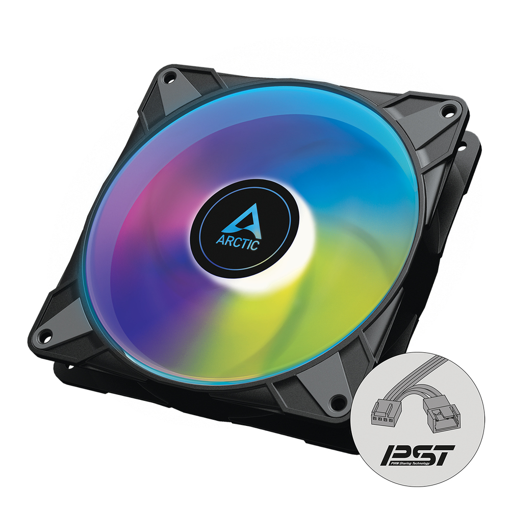 ARCTIC P14 PWM PST ARGB 140mm CPU Cabinet Fan ( Black )