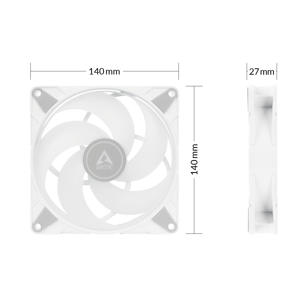 ARCTIC P14 PWM PST A-RGB (WHITE) ACFAN00276A