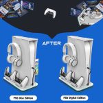 ANT ESPORT RGB DOCK5 RGB COOLING & CHARGING STATION (WHITE)