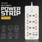 ANT ESPORTS PS722 UNIVERSAL POWER STRIP WITH USB & TYPE C WITH 7 UNIVERSAL SOCKETS, 3 METERS CABLE