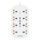 ANT ESPORTS PS831 UNIVERSAL POWER STRIP WITH USB & TYPE C WITH 8 UNIVERSAL SOCKETS, 3 METERS CABLE