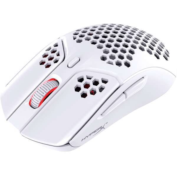 HYPERX Pulsefire Haste Wireless Ambidextrous Gaming Mouse ( 4P5D8AA ) ( 16000DPI / 6 Macro Buttons ) ( White )