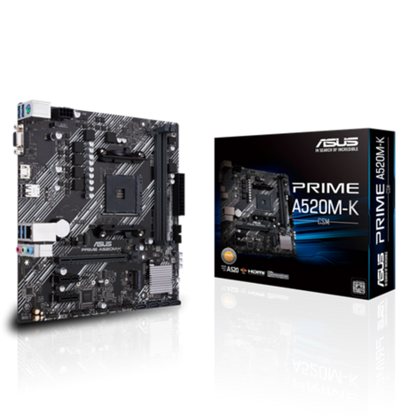 ASUS Prime A520M-K CSM DDR4 AMD Motherboard