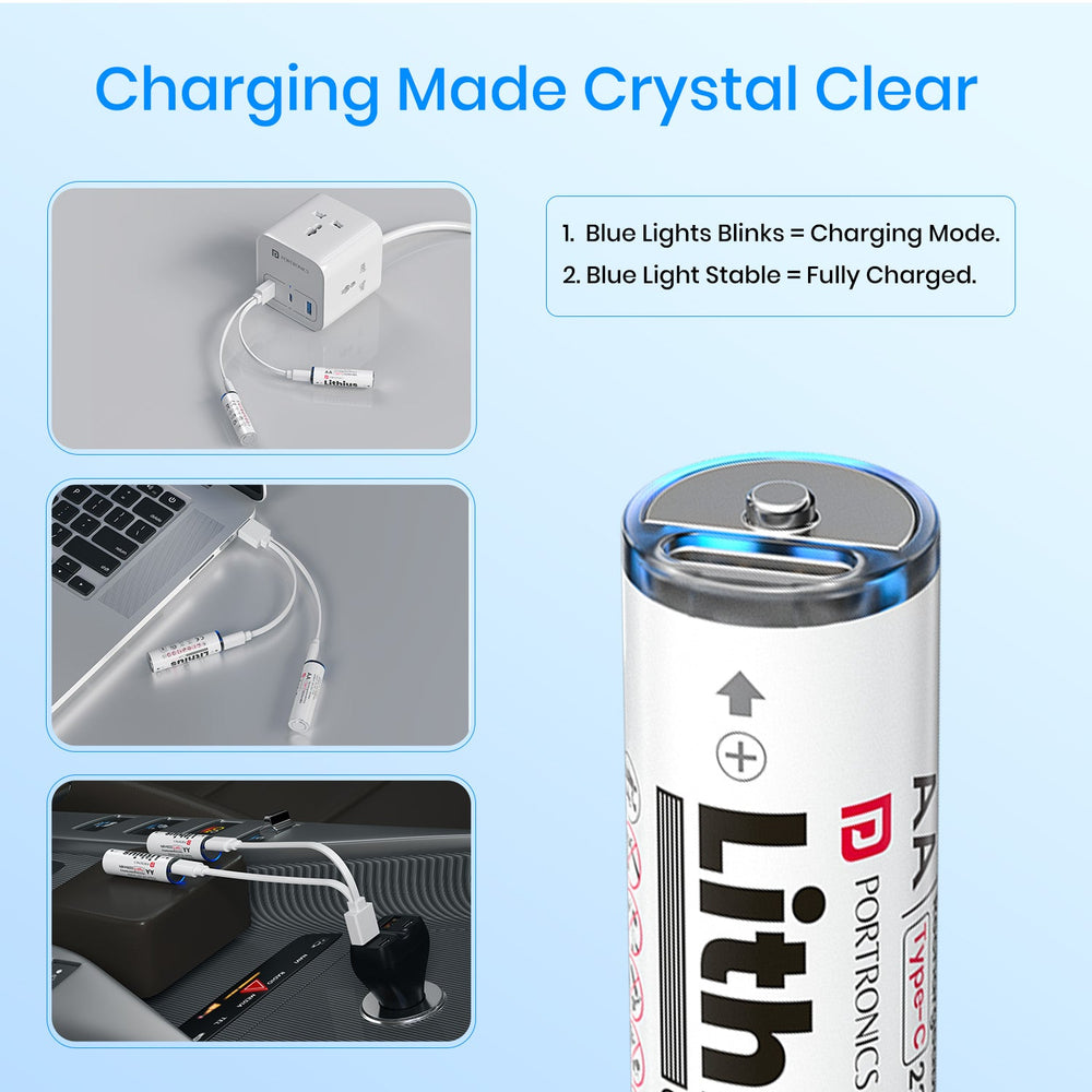 Lithius Cell - AA USB-C Rechargeable Lithium-ion Battery
