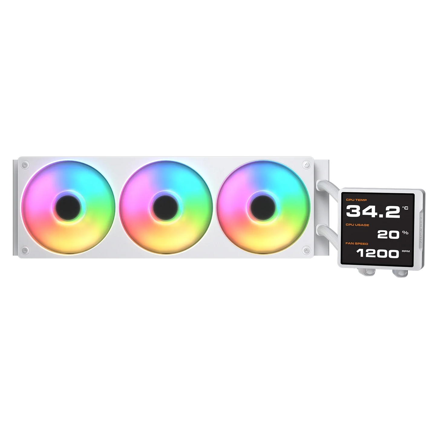 Cougar Poseidon Vistek Pro ARGB 360 White LCD Liquid Cooler