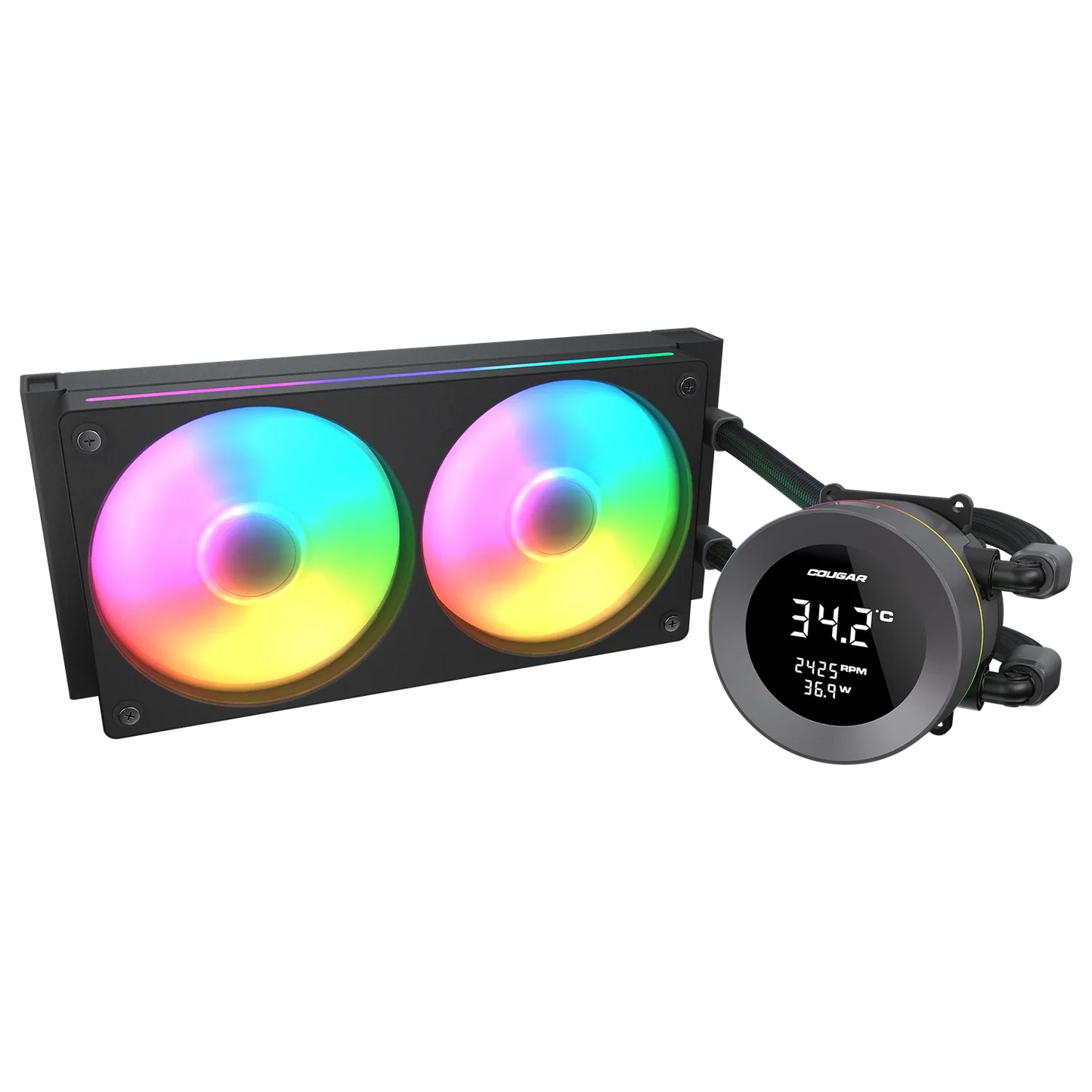 Cougar Poseidon Vistek ARGB 360 Black Analog Liquid Cooler