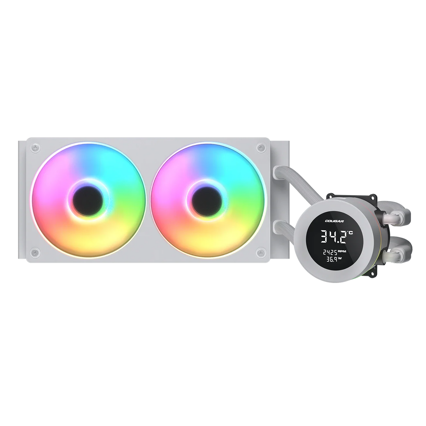 Cougar Poseidon Vistek ARGB 240 White Analog Liquid Cooler