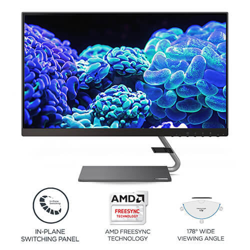 LENOVO Q24h-10 23.8 Inch 2K 75Hz IPS Panel 99%SRGB AMD Freesync Monitor