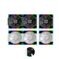 ANT ESPORTS Quartzflow 120MM ARGB Cabinet Fan ( Black ) ( Triple Pack )