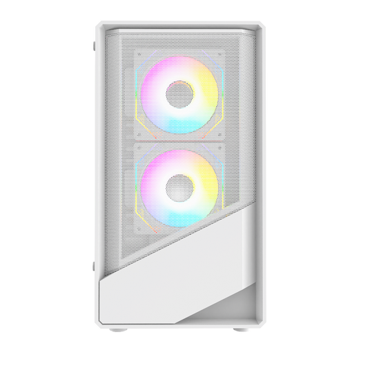 TAG Gamerz Starlight ARGB MATX Mid Tower Cabinet (White)