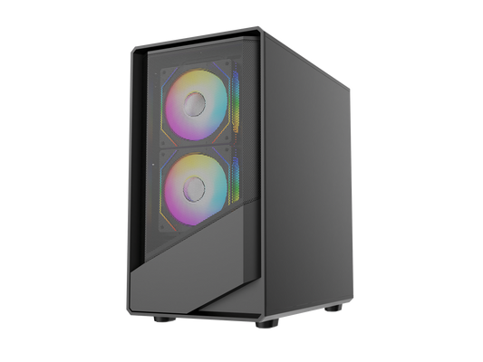 TAG Gamerz Starlight ARGB MATX Mid Tower Cabinet (Black)