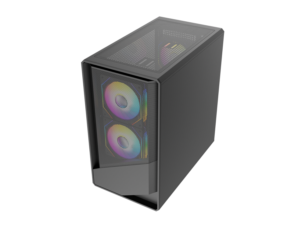 TAG Gamerz Starlight ARGB MATX Mid Tower Cabinet (Black)