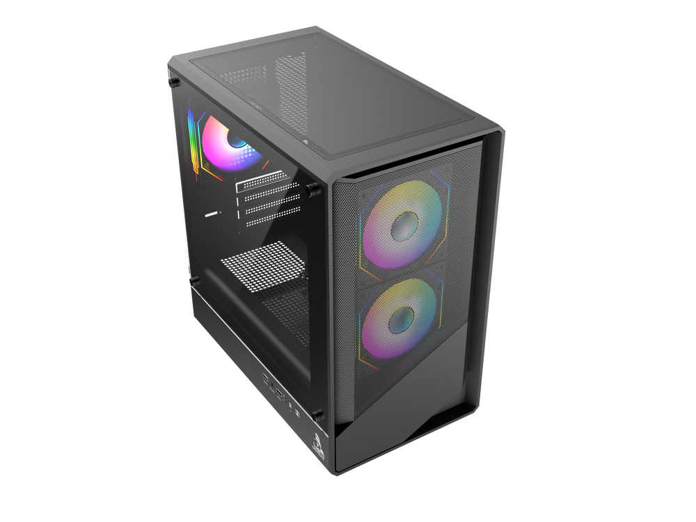 TAG Gamerz Starlight ARGB MATX Mid Tower Cabinet (Black)