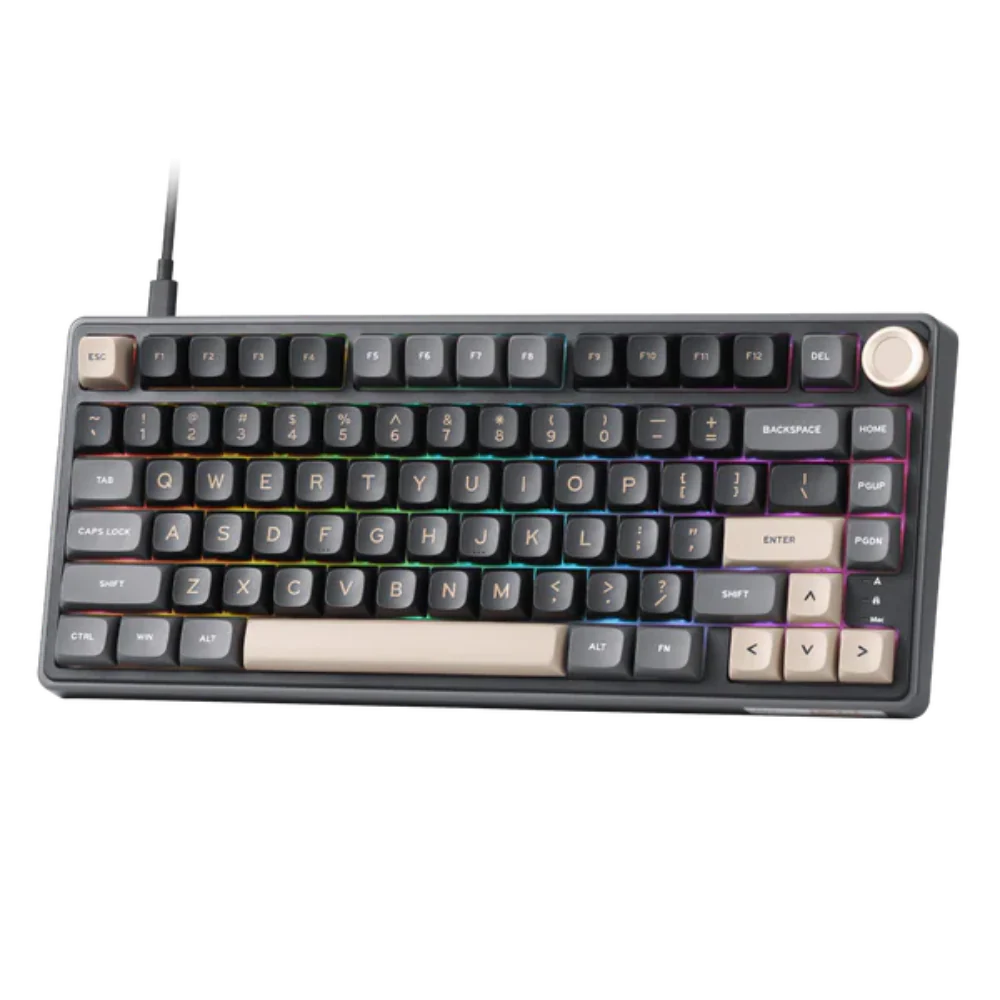 ROYAL KLUDGE RK R75 75% RGB Mechanical Wired Gaming Keyboard ( Phantom ) ( Blue Switch )