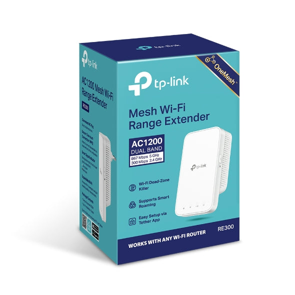 TPLink RE300 AC1200 Mesh Wi-Fi Range Extender