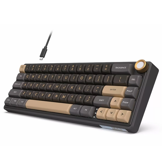 ROYAL KLUDGE RK R65 65% RGB Mechanical Wired Gaming Keyboard ( Phantom ) ( Clicky Blue Switch )