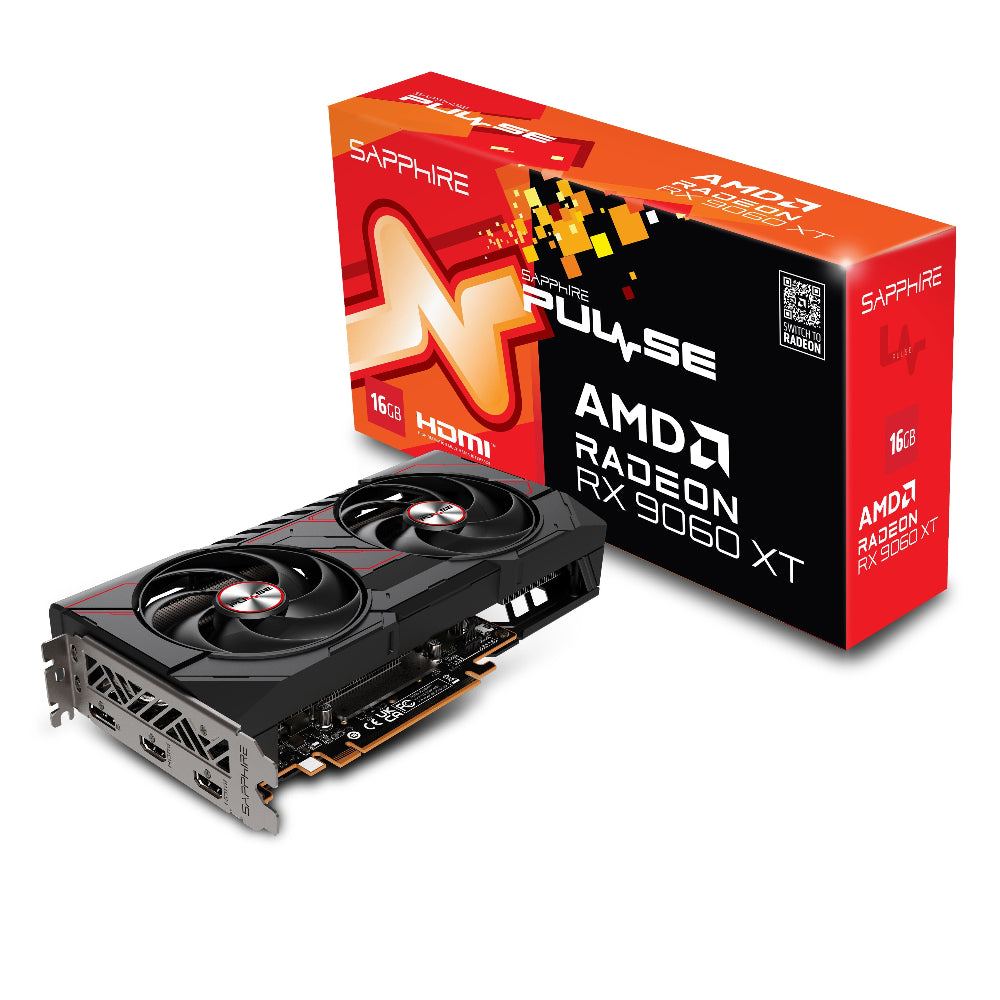 SAPPHIRE Radeon Pulse RX 9060 XT OC 16GB AMD Graphic Card
