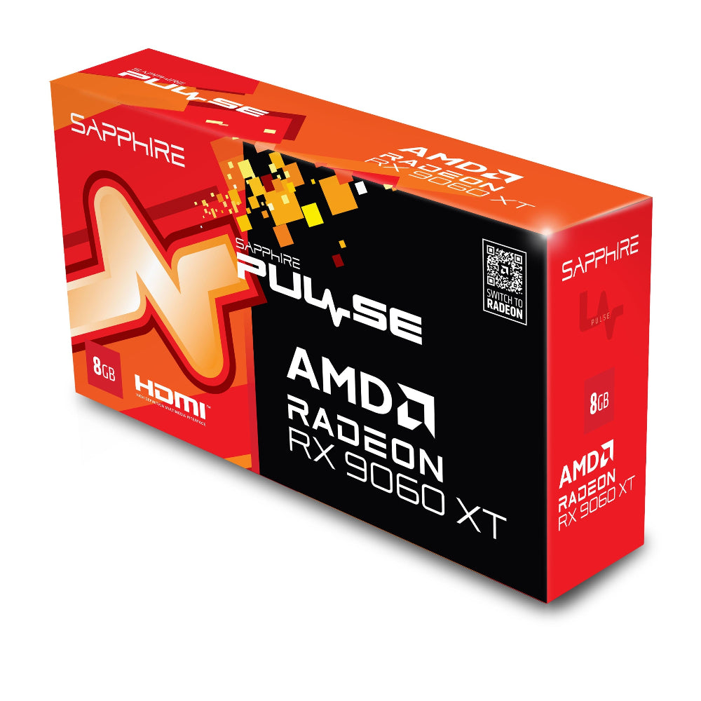 SAPPHIRE Radeon Pulse RX 9060 XT OC 8GB AMD Graphic Card