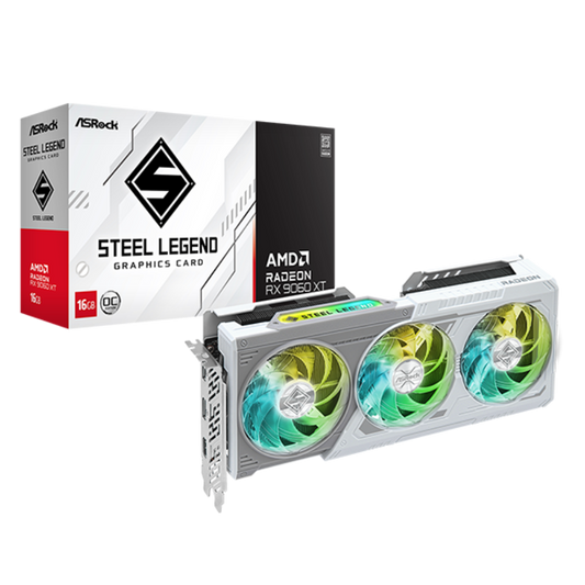 ASROCK Radeon RX 9060 XT Steel Legend OC 16GB AMD Graphic Card
