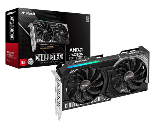 ASROCK AMD RADEON RX 9060 XT CHALLENGER 8GB OC GRAPHIC CARD