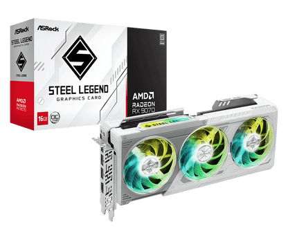 ASROCK AMD RADEON RX 9070 STEEL LEGEND 16GB GRAPHIC CARD