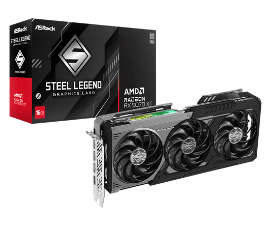 ASROCK AMD RADEON RX 9070 XT STEEL LEGEND DARK 16GB