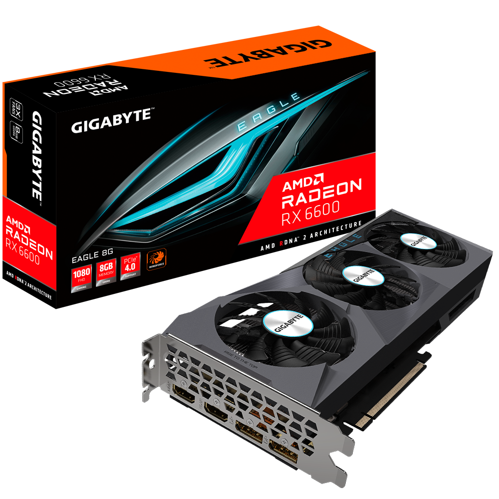GIGABYTE Radeon RX 6600 Eagle 8GB AMD Graphic Card