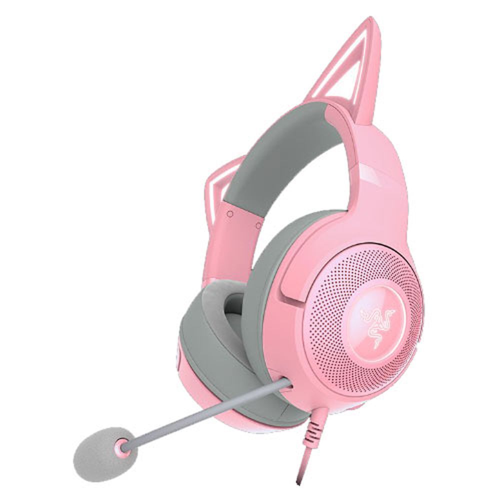 RAZER Kraken Kitty V2 Wired USB Gaming Headphone (Quartz Edition) (PC) (RZ04-04730200-R3M1)