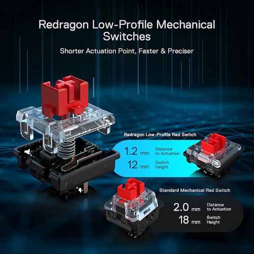 REDRAGON Anivia K614 60% RGB Mechanical Wired Gaming Keyboard ( Red Linear Switch )