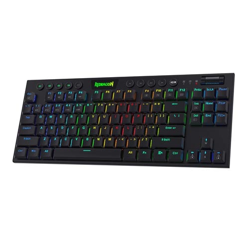 REDRAGON K621 Horus Tenkeyless Mechanical Wireless Gaming Keyboard ( Black ) ( Red Linear Switch )