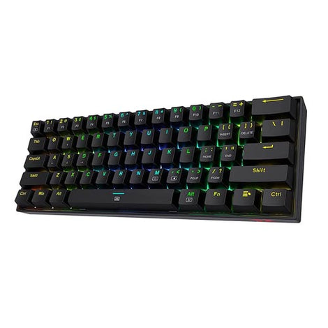 REDRAGON K630 Dragonborn 60% Mechanical Wired Gaming Keyboard ( Black ) ( Red Switch )