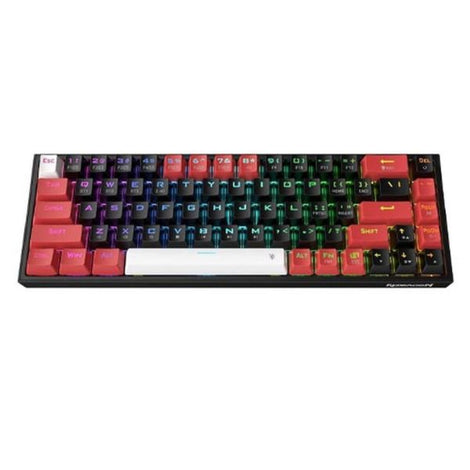 REDRAGON K631 Pro castor 65% Mechanical Wireless Gaming Keyboard ( Black ) ( Red Switch )