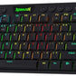 Redragon K621 Horus TKL RGB Mechanical Keyboard, 5.0 BT/2.4 Ghz/Wired Three Modes 80% Ultra-Thin Low Profile & Linear Red Switches, Black