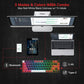 Redragon K631 PRO 65% 3-Mode Wireless RGB Gaming Keyboard, 68 Keys Hot-Swappable Compact Mechanical Keyboard PCB Socket & Dedicated Arrow Keys, Quiet Red Linear Switch