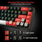 Redragon K631 PRO 65% 3-Mode Wireless RGB Gaming Keyboard, 68 Keys Hot-Swappable Compact Mechanical Keyboard PCB Socket & Dedicated Arrow Keys, Quiet Red Linear Switch