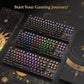 Redragon Kumara K552-RGB LED Backlit USB Mechanical Gaming Keyboard Without Numlock Keys (Black)