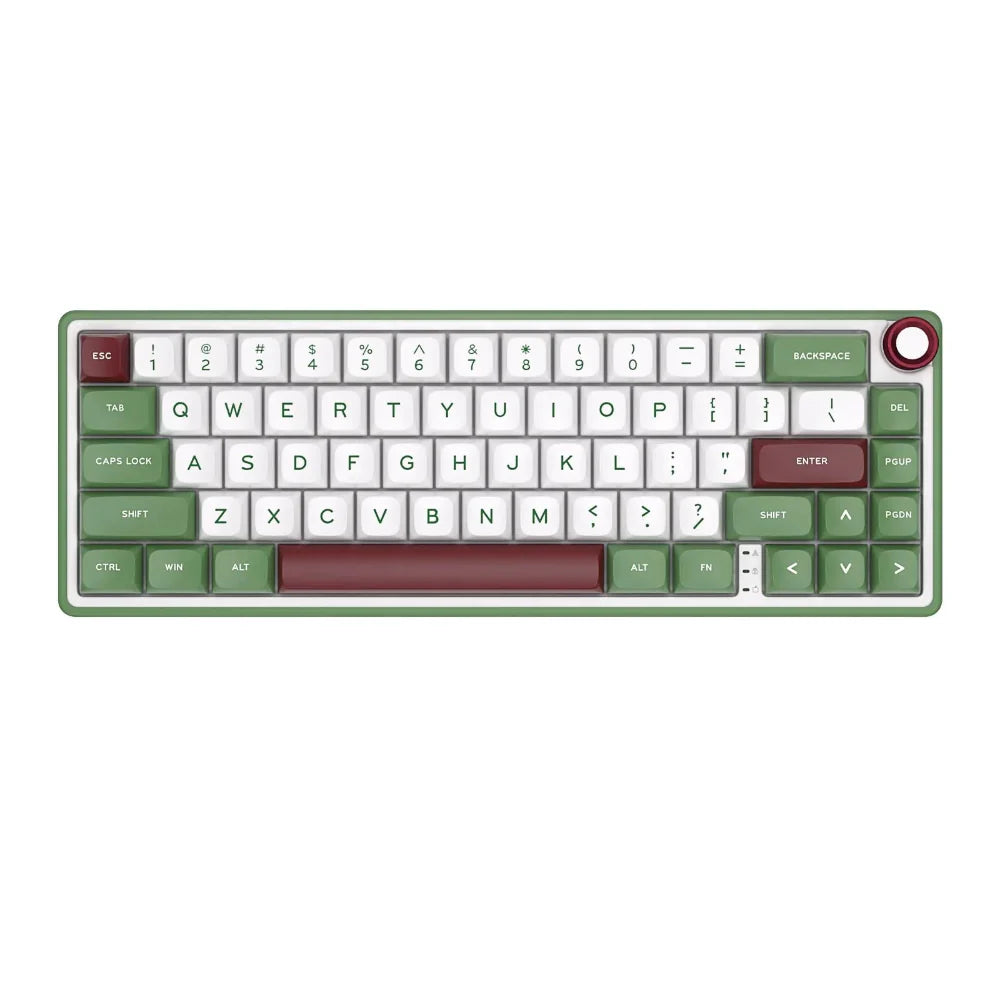 ROYAL KLUDGE RK R65 65% RGB Mechanical Wired Gaming Keyboard ( Green Sand ) ( Clicky Blue Switch )