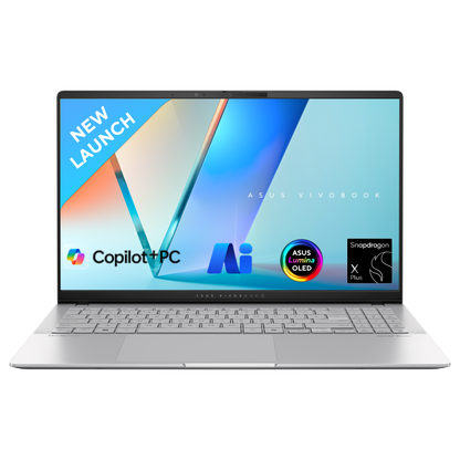 ASUS VIVOBOOK S 15 OLED, QUALCOMM AI POWERED LAPTOP,SNAPDRAGON X PLUS X1P 42 100(16GB/1TB/QUALCOMM ADRENO GPU/15.6 INCH 3K/WINDOWS 11 HOME)S5507QA-MA551WS